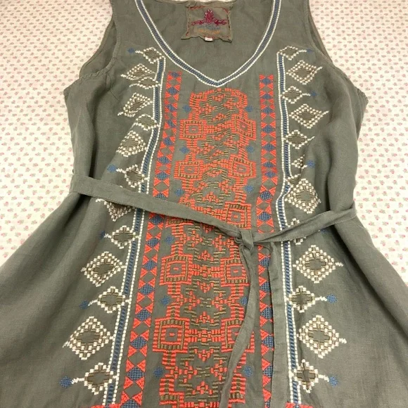 Johnny Was LA Stevie linen dress. - Picture 9 of 13